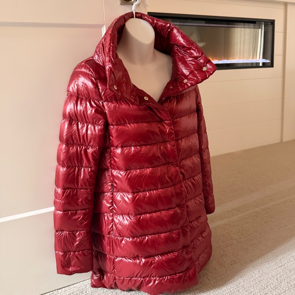 HERNO Stunning Amelia Stand Collar Down Puffer Coat Sz 40/4 NWT $755!! - Picture 7 of 11